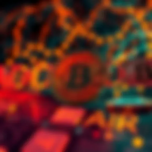 A visual representation of a Bitcoin HD wallet transaction, showing new and old addresses linked on a blockchain.