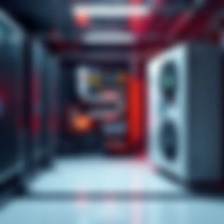 A modern HVAC unit integrated with Bitcoin mining hardware, illustrating energy efficiency and technology.