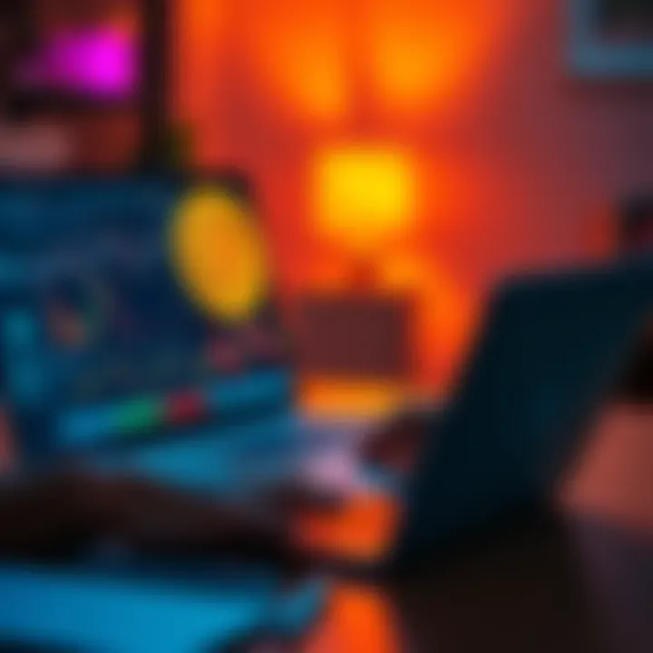 A person sits at a desk, focused on a laptop displaying Bitcoin graphs and financial data, representing smart investment strategies.