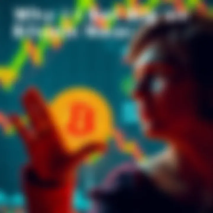 A person looking at a Bitcoin chart with a hopeful expression, symbolizing confidence in cryptocurrency investment