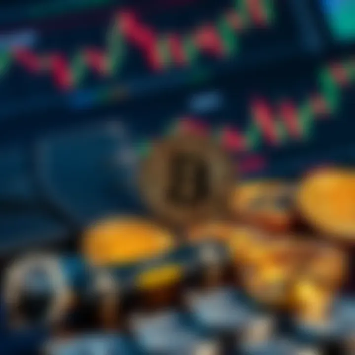 A visual representation of an unchained Bitcoin IRA with Bitcoin symbols, a digital wallet, and investment charts.