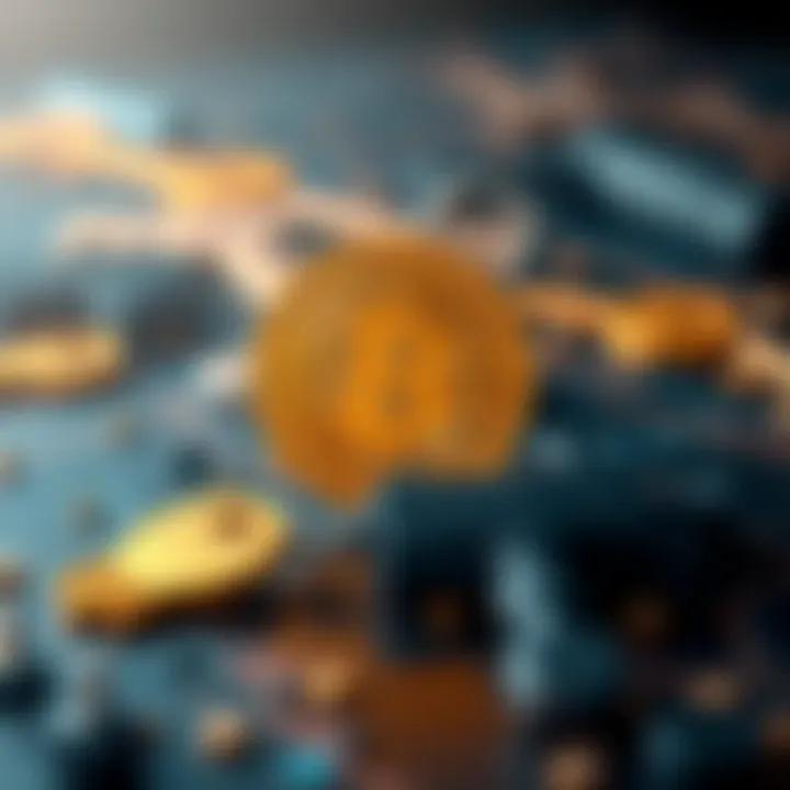 A visual representation of Bitcoin private keys with a lock and a Bitcoin symbol, highlighting their importance in cryptocurrency ownership and security.