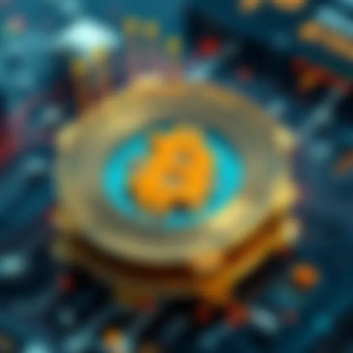 A visual representation of Bitcoin's complexity showing layers of information and concepts related to Bitcoin.