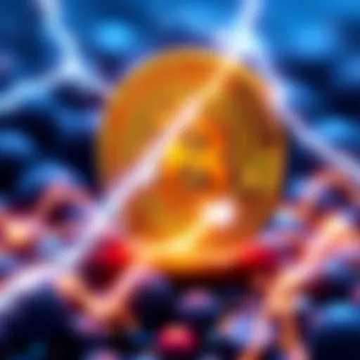 Illustration of Bitcoin and Lightning Network symbolizing increased cryptocurrency usage in the US