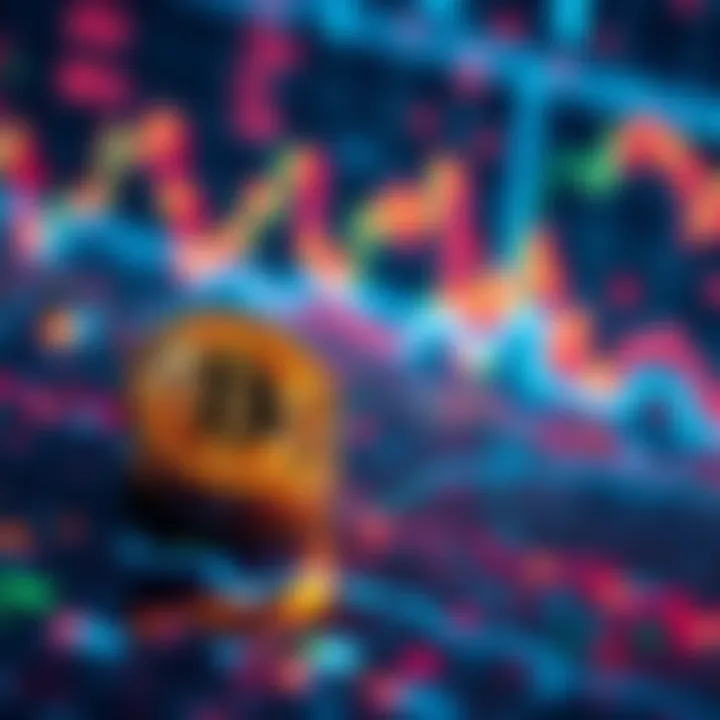 A dramatic visual representation of Bitcoin's market decline, symbolizing investor uncertainty and the future of cryptocurrency.