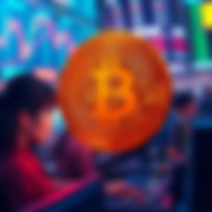 A visual representation of Bitcoin's decline below 107K, showing traders concerned about market trends and price movements.