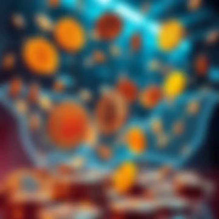 Bitcoin Market Loss Illustration of falling Bitcoin symbols representing a loss in market value for treasury companies.
