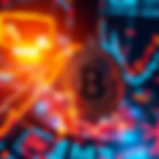 A graphical representation showing Bitcoin price trends and narratives influencing market psychology in 2025.