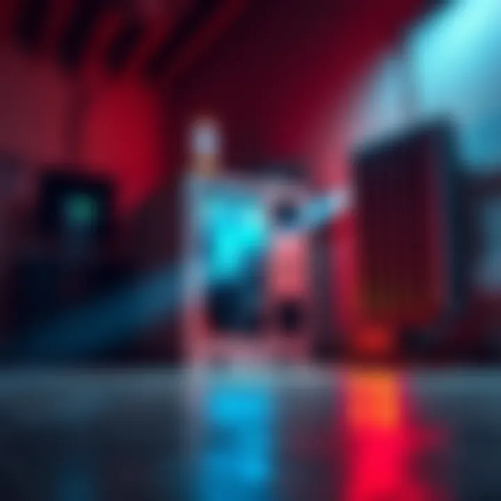 A Bitcoin miner quietly operating next to a heater, providing warmth in a cool room.