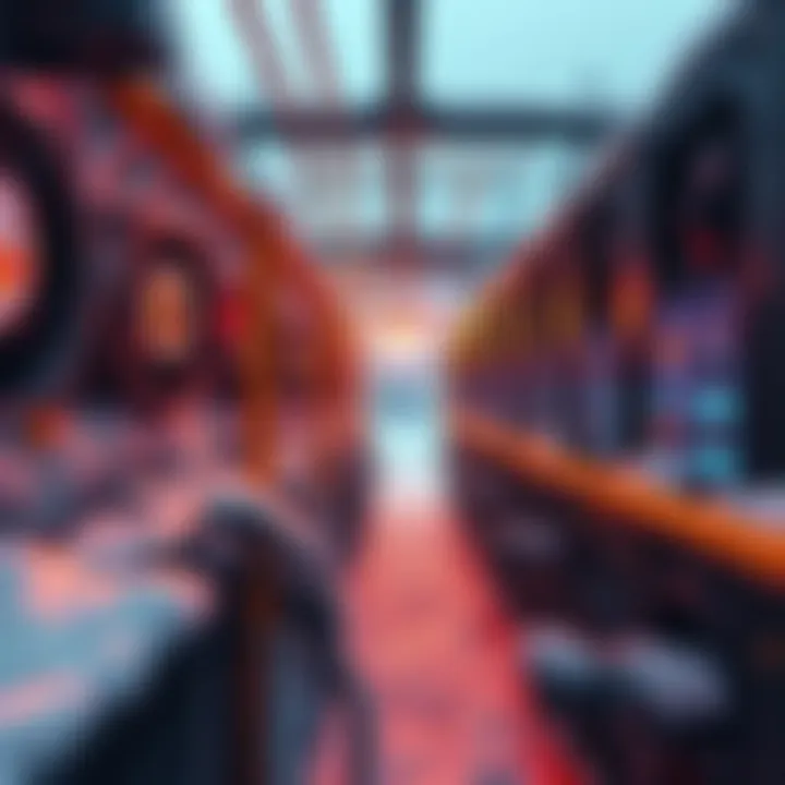 A Bitcoin mining facility with frozen pipes and snow outside, showing how extreme cold affects operations in the US.