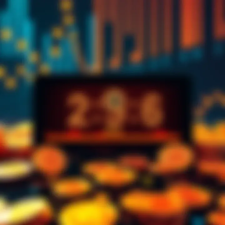 A digital clock showing a countdown with Bitcoin symbols representing the decreasing supply, signaling fewer Bitcoin left to mine by 2026.