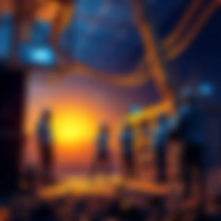 A group of people discussing partnership opportunities for a Bitcoin mining site with power load specifications