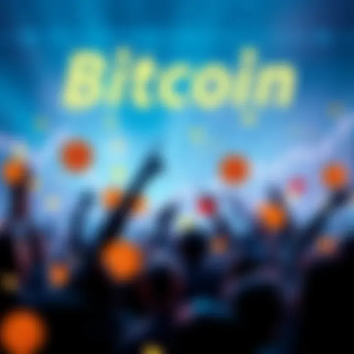 A graphic showing people celebrating with Bitcoin symbols and positive charts representing growth in cryptocurrency love in 2026