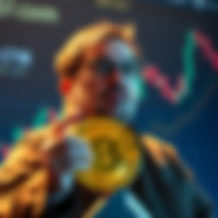 Tom Lee predicting Bitcoin reaching $200,000 with a graph in the background