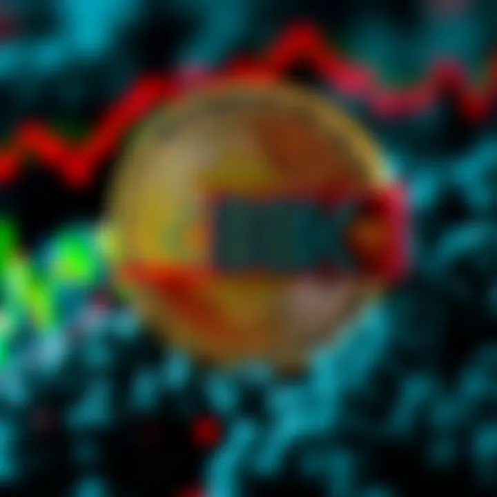 Bitcoin symbol with a price tag showing 88000 dollars, indicating market speculation