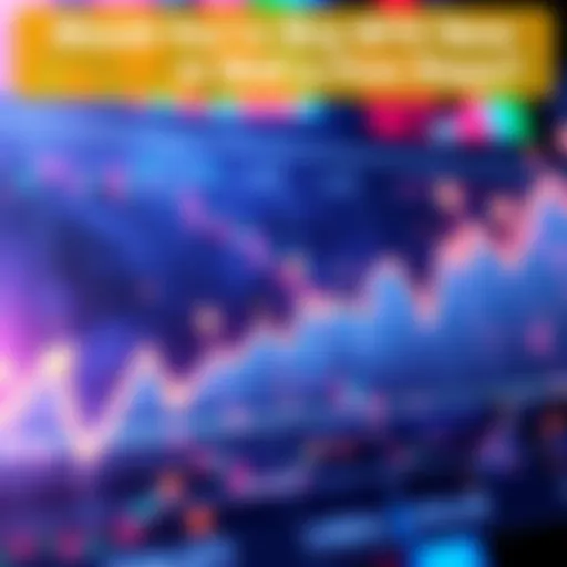 A graph showing Bitcoin price trends with upward and downward arrows, representing market analysis.