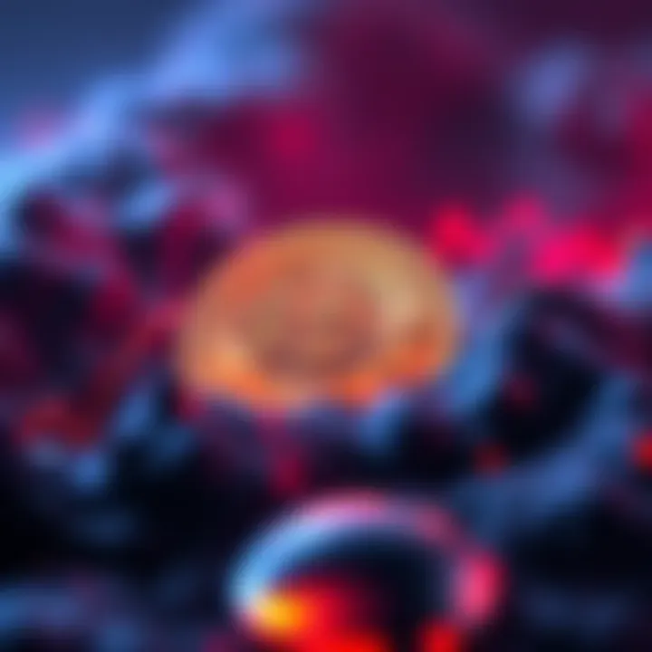 A graphic representation of Bitcoin's dramatic price decline, symbolizing market volatility.