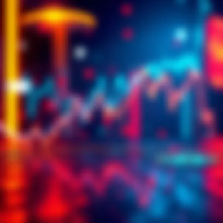 A line chart showing a steep decline in Bitcoin prices, reflecting market concerns.