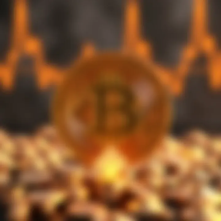 A graphic showing a Bitcoin symbol with a downward arrow and a price of $1, prompting thoughts on investment decisions.