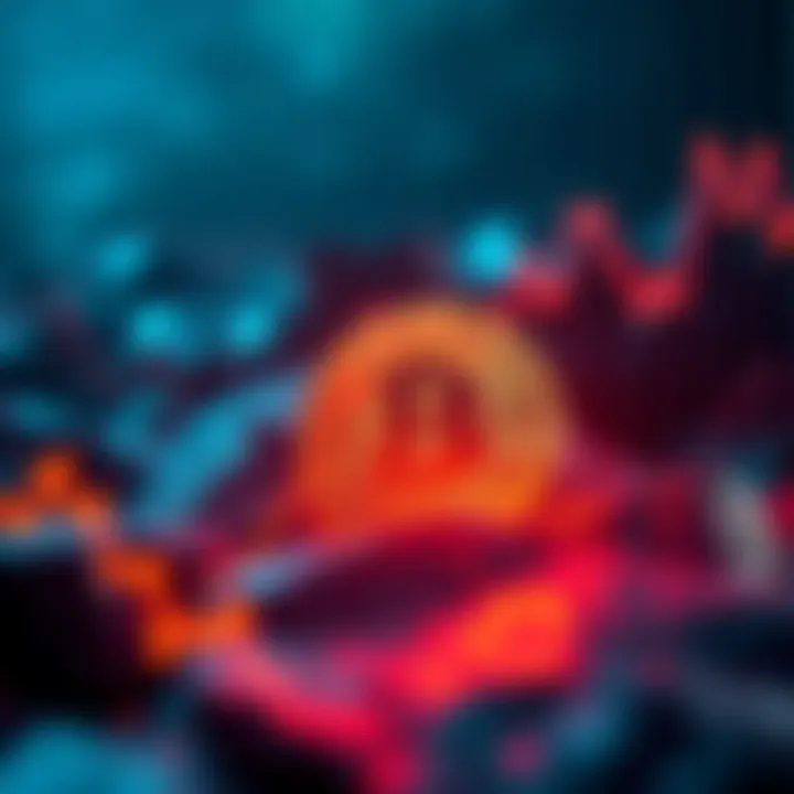 Bitcoin Price Drop Graph showing Bitcoin price struggling below 100k with a downward trend