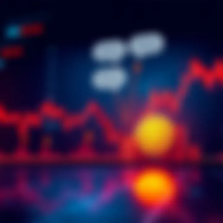 Chart showing Bitcoin price trends with downward arrows and expert commentary bubbles