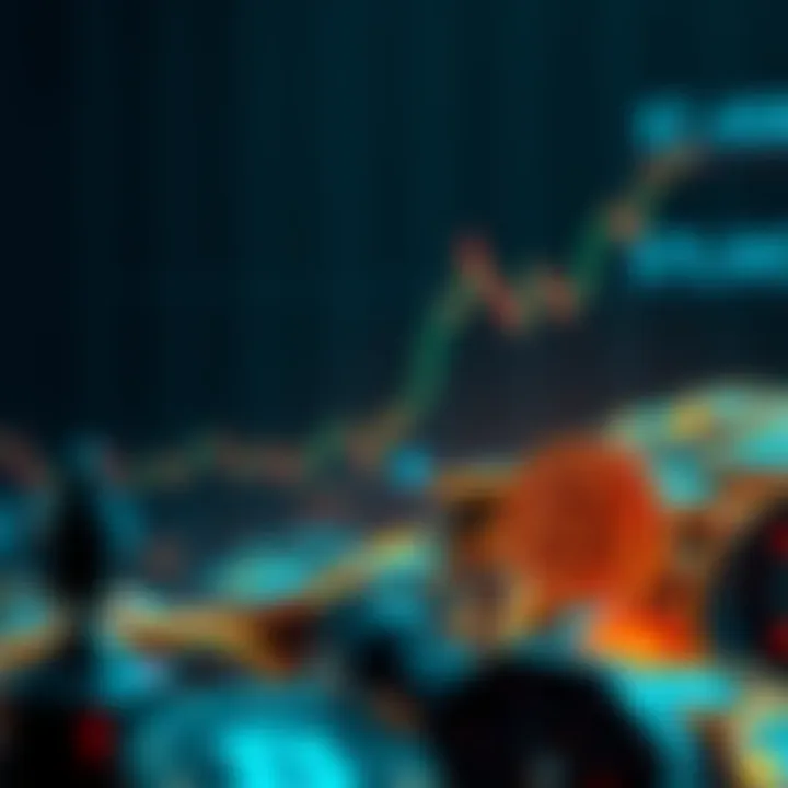 Graph showing Bitcoin price increasing with a target of $70,500