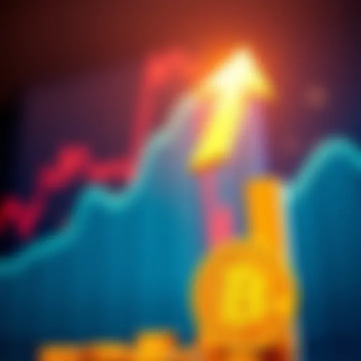 Bitcoin Price Surge to 80K A graphic showing Bitcoin symbol with an upward arrow indicating price rise to 80K
