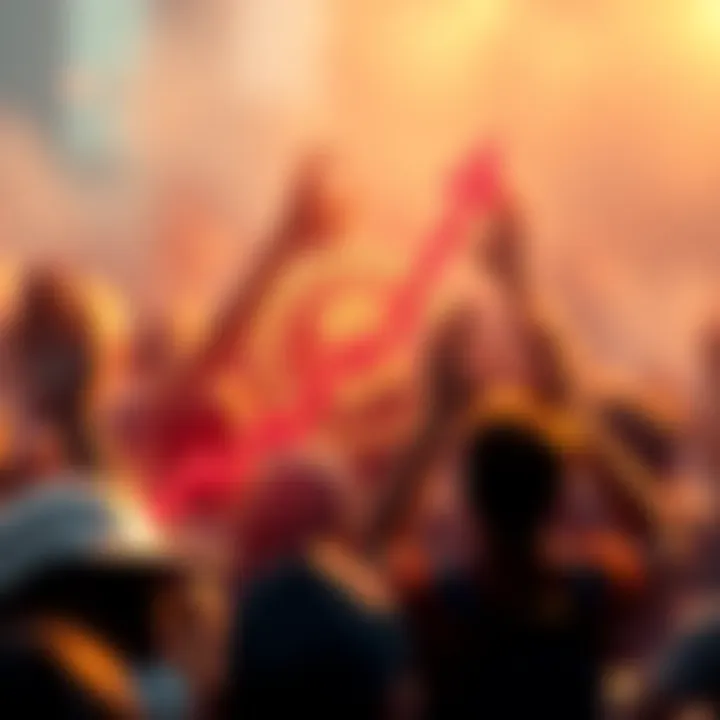 A graphic showing Bitcoin's price reaching a new high, with a rising arrow and excited investors in the background.