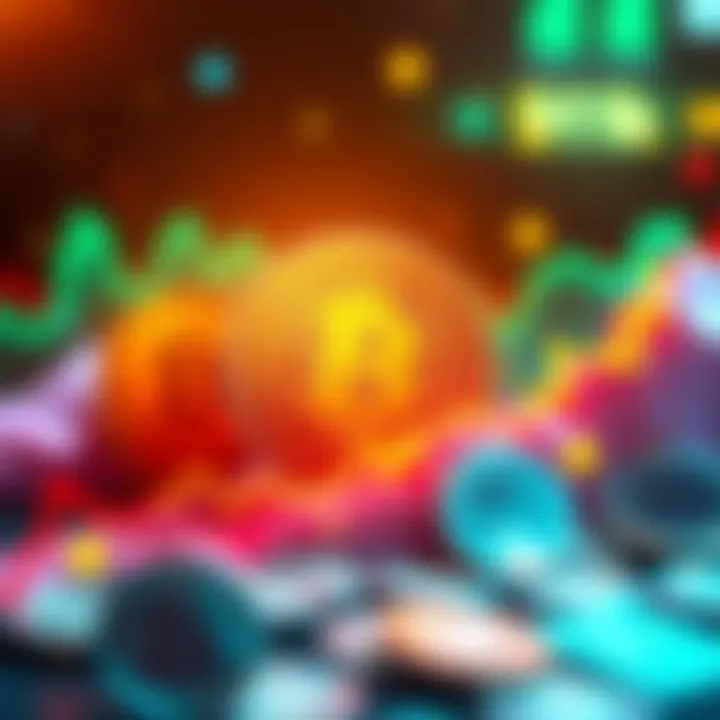 A graph showing Bitcoin's price rising to 91k with currency symbols around it