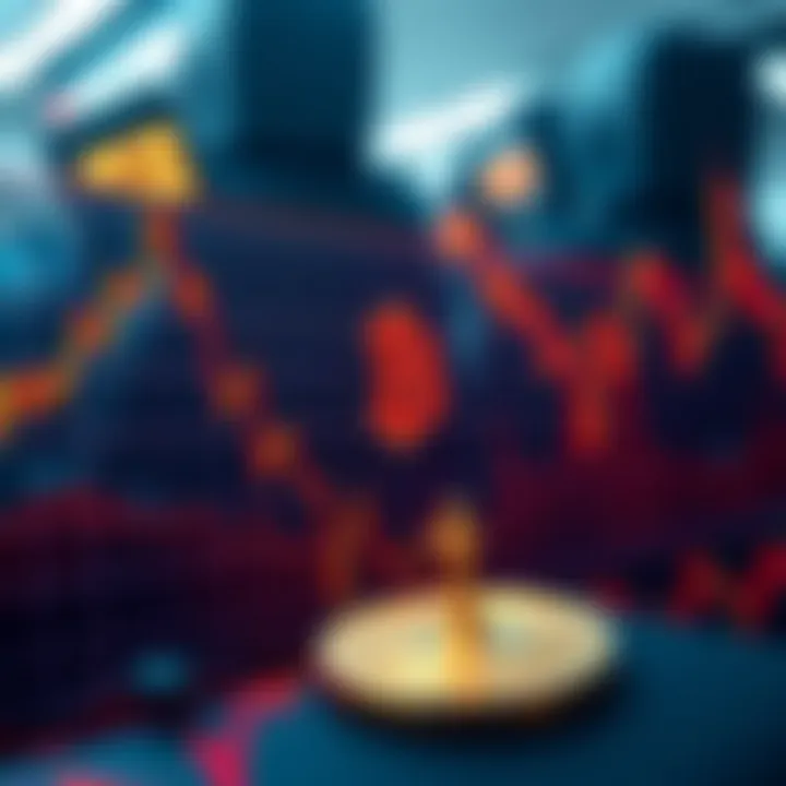 A graphic showing the sharp rise in Bitcoin's price on a chart with bullish indicators