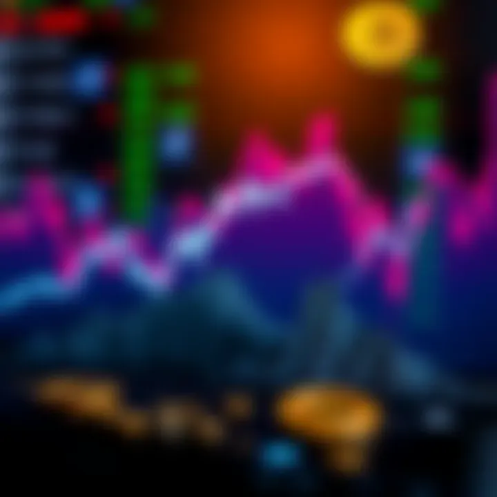Graph showing stagnant Bitcoin prices despite ETF inflows with a background of currency symbols and market charts