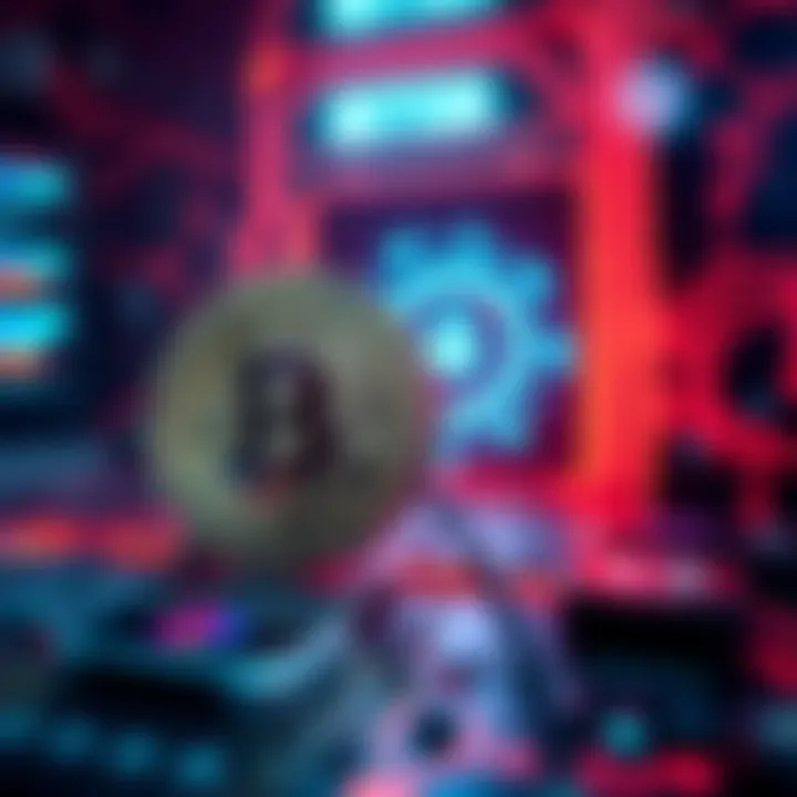 Bitcoin and Quantum Computing An illustration showing a Bitcoin symbol beside a representation of quantum computing, highlighting the potential threats.