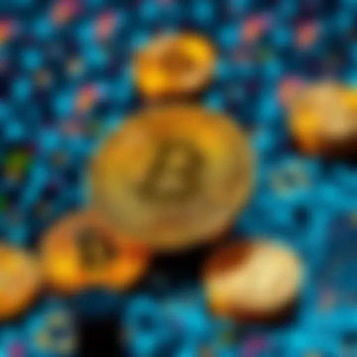 A graphic showing Bitcoin symbols alongside quantum computing elements, illustrating the intersection of cryptocurrency and quantum security.