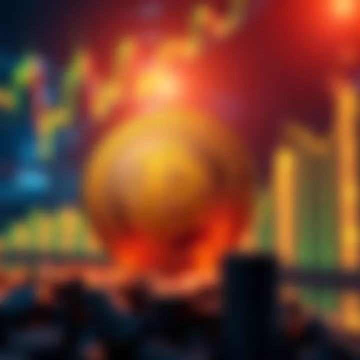 A graphic showing a rising Bitcoin symbol with a background of financial charts, indicating recovery and growth.