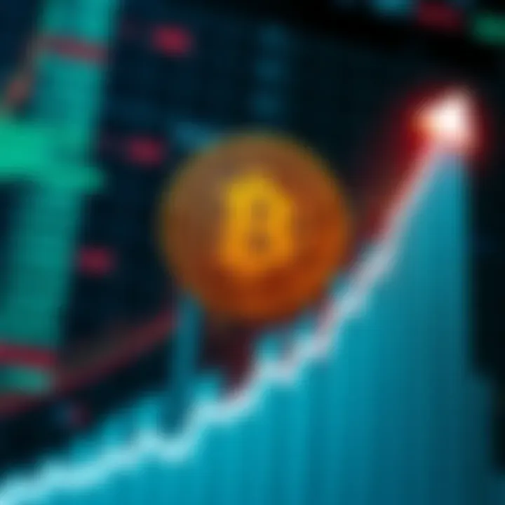 Bitcoin resilience graphic A graphic showing Bitcoin bouncing back with an upward trend line on a digital chart background, symbolizing its strength despite challenges.