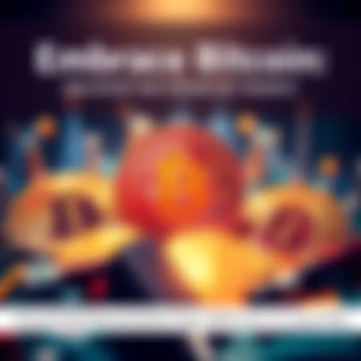 Visual representation of Bitcoin symbols intertwined with educational resources, symbolizing knowledge and investment