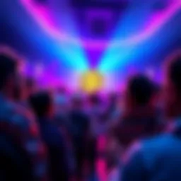A group of people discussing Bitcoin strategies at a reunion event