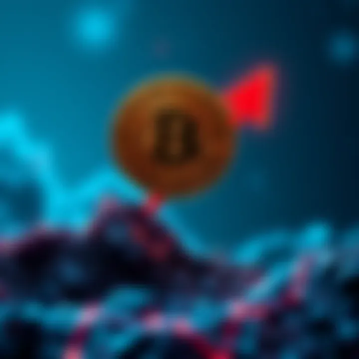 Bitcoin Rising A graphic showing a Bitcoin symbol with an upward arrow, symbolizing growth and investment confidence.
