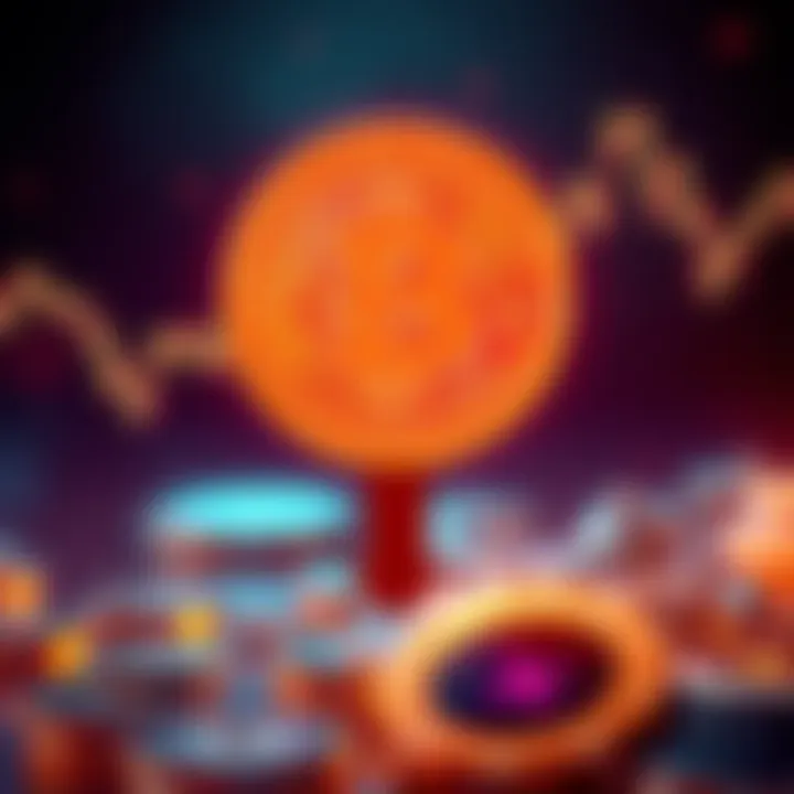 A graphic showing the Bitcoin logo with an arrow pointing downwards, symbolizing the recent sale and its potential market implications.