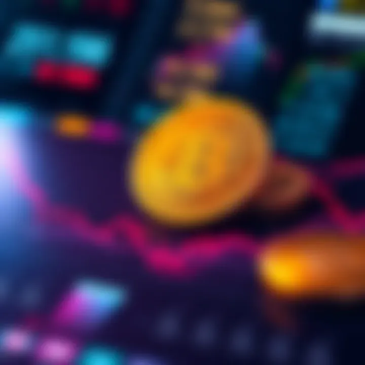A graphic showing a downward trend in Bitcoin sales, indicating losses in the past month. Visual includes Bitcoin symbols and a chart with declining values.