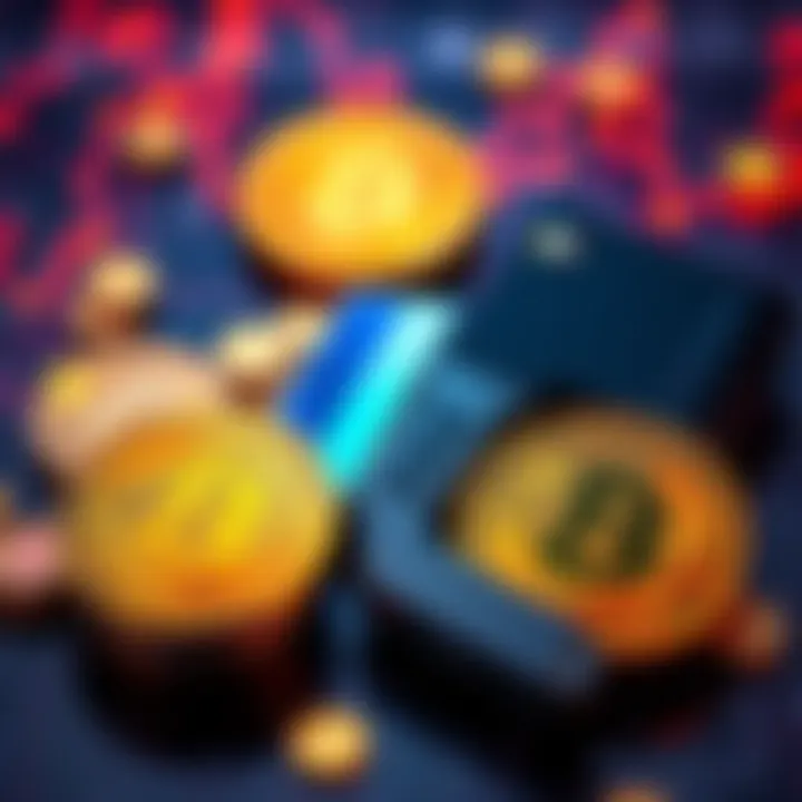 A graphic showing Bitcoin symbols and a Trezor hardware wallet, representing a challenge for beginners to learn about crypto security