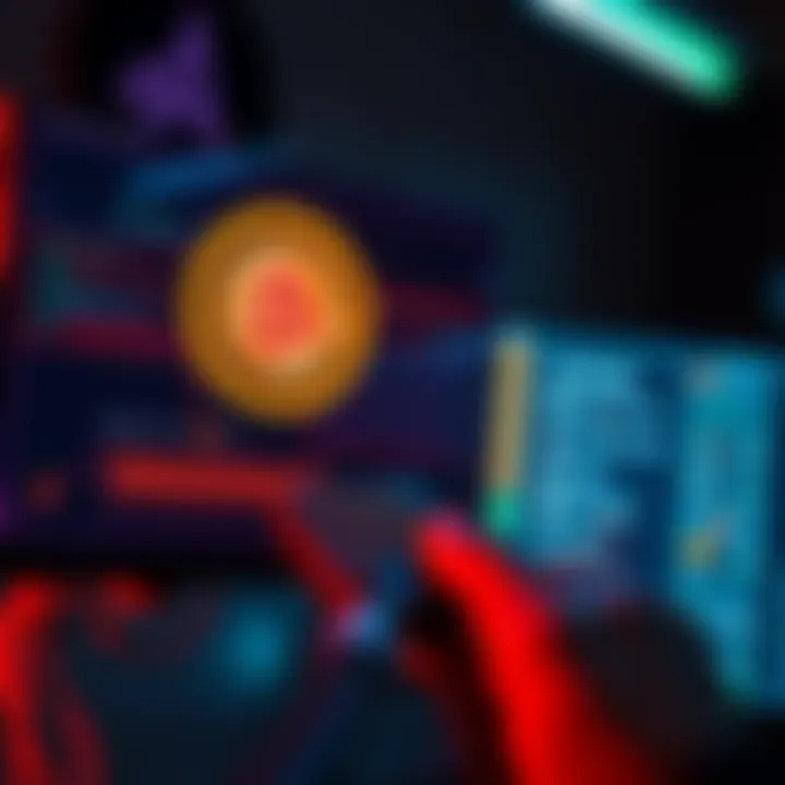 A person holding a hardware wallet next to a computer screen displaying Bitcoin security options