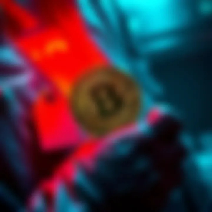 A person securing Bitcoin using cold storage solutions and wallets