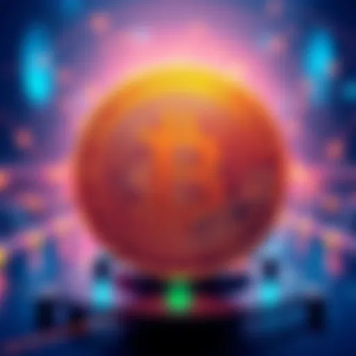 An illustrated diagram showing a Bitcoin soft fork, with a visual representation of split chains and node runners maintaining the network, highlighting the impact on holders.