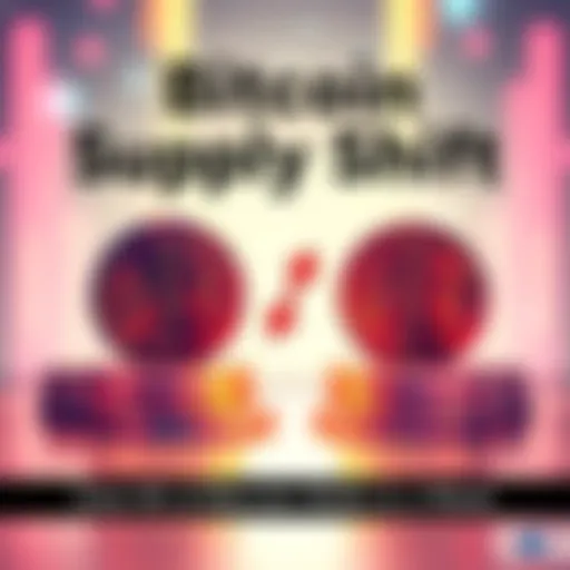 Illustration of Bitcoin coins with arrows indicating movement and change of hands, symbolizing significant market activity.