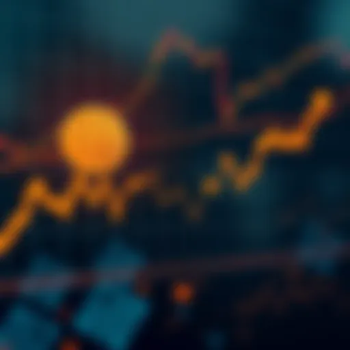 A line chart illustrating the recent surge in Bitcoin's value with upward trends