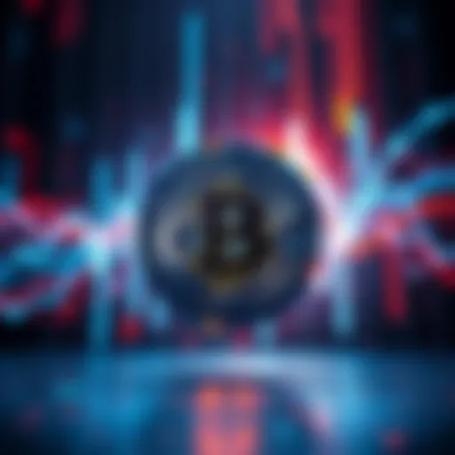 A Bitcoin symbol shining against a digital backdrop, symbolizing the rise of cryptocurrency for beginners.