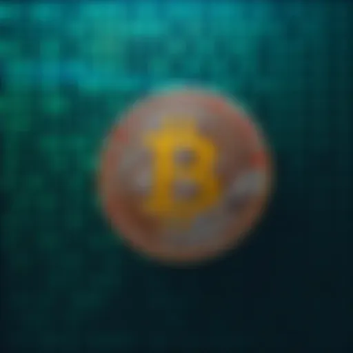 A bold Bitcoin symbol against a backdrop of binary code, representing its digital nature and significance in the financial world.
