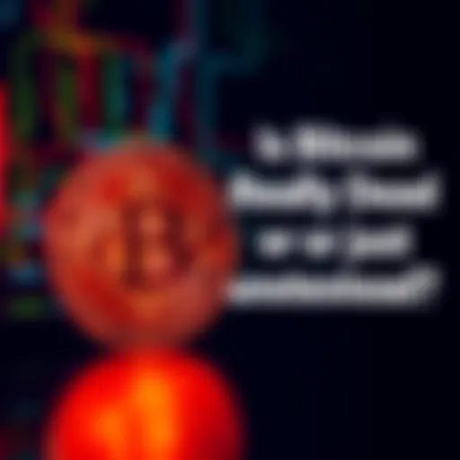 A glowing Bitcoin symbol against a dark digital backdrop, representing cryptocurrency's ongoing relevance.