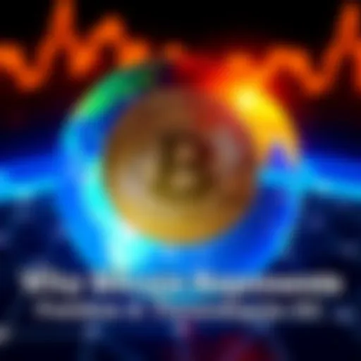 A Bitcoin symbol in front of a globe representing global freedom and ownership